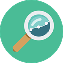 search, magnifying glass, zoom, detective, ui, Loupe, Tools And Utensils CadetBlue icon