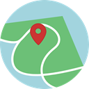 Map, Orientation, interface, location, position, Geography, Maps And Flags, Maps And Location DarkSeaGreen icon