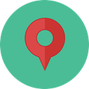 interface, pin, placeholder, signs, map pointer, Map Location, Map Point, Maps And Location CadetBlue icon