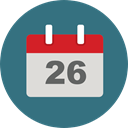 Calendar, time, date, Schedule, interface, Administration, Organization, Calendars, Time And Date SeaGreen icon