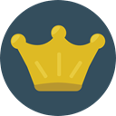 miscellaneous, king, crown, Queen, Royalty, Chess Piece DarkSlateGray icon