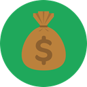 Business, banking, money bag, Dollar Symbol, Business And Finance, Money, Dollar, Currency, Bank SeaGreen icon