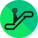 sign, escalator, stick man, Signaling, Device SpringGreen icon