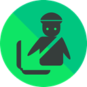 check out, travel, luggage, baggage SpringGreen icon