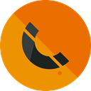 Telephone Call, phone, Call, telephone, technology, Conversation, Communications, phone call DarkOrange icon