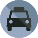 Car, transportation, transport, vehicle, taxi, Automobile LightSlateGray icon