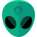 space, galaxy, extraterrestrial, people, user, Ufo, Avatar, Alien DarkCyan icon