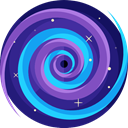 miscellaneous, science, Blackhole, space, galaxy, Astronomy MidnightBlue icon
