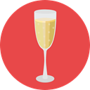 food, glass, champagne, drinks, Refreshment, Food And Restaurant, Birthday And Party Tomato icon