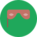 Mask, Fun, Celebration, carnival, Costume, Eye mask, Birthday And Party SeaGreen icon