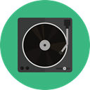technology, turntable, Record Player, Music And Multimedia, music, music player, lp, vinyl MediumSeaGreen icon