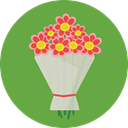 gift, nature, lovely, roses, Bouquet, floral OliveDrab icon