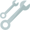 Wrench, Construction, Home Repair, Wrenches, Improvement, Construction And Tools Silver icon