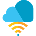 Multimedia, miscellaneous, Cloud, Wifi, wireless, technology, Cloud computing, file storage, Cloud storage, Data Storage, Wireless Connection LightSeaGreen icon