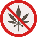forbidden, prohibition, marijuana, Not Allowed, Signaling Linen icon