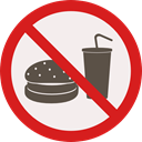 forbidden, Fast food, prohibition, Not Allowed, Signaling, Food And Restaurant Linen icon