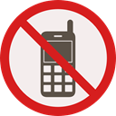 forbidden, mobile phone, prohibition, Not Allowed, Signaling Linen icon