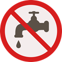 forbidden, water, prohibition, Not Allowed, Signaling Linen icon