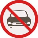 forbidden, Car, transportation, vehicle, prohibition, Not Allowed, Signaling Linen icon