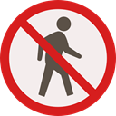 people, forbidden, pedestrian, prohibition, Not Allowed, Signaling, Humanpictos Linen icon