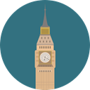 Clock, England, europe, united kingdom, uk, tower, Big ben, london, Monuments, Architectonic SeaGreen icon