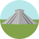 Mexico, pyramid, archaeology, Monuments, Teotihuacan, Aztec PaleTurquoise icon