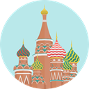 russia, Building, Monument, landmark, moscow, Monuments, Architectonic, Cathedral Of Saint Basil PaleTurquoise icon