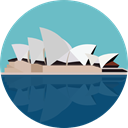 Castle, fortress, Construction, buildings, Monument, Fantasy, medieval, Monuments, Sydney Opera House MediumAquamarine icon