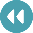 Arrows, Orientation, Music And Multimedia, interface, rewind, Direction, Multimedia Option CadetBlue icon