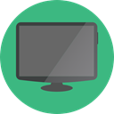 Tv, monitor, screen, television, technology, electronics MediumSeaGreen icon