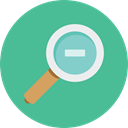 search, Loupe, Zoom out, Tools And Utensils, magnifying glass, zoom, detective, ui CadetBlue icon