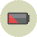 Battery, technology, electronics, battery status, Battery Level LightGray icon