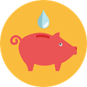 savings, funds, Business And Finance, save, Money, coin, piggy bank SandyBrown icon