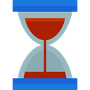 waiting, Tools And Utensils, Time And Date, Clock, time, Hourglass DarkGray icon