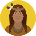 user, Avatar, traditional, Culture, Native American, Cultures Goldenrod icon