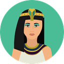 user, woman, Avatar, traditional, Culture, Egyptian, Cultures CadetBlue icon