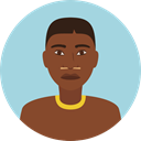 African, traditional, Culture, Cultures, user, Avatar LightBlue icon