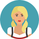 user, german, Avatar, traditional, Culture, Cultures CadetBlue icon