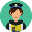 security, police, user, Avatar, job, profession, Occupation CadetBlue icon