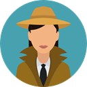 security, user, Occupation, detective, Avatar, job, profession CadetBlue icon