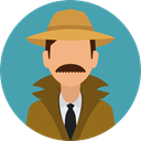 security, user, detective, Avatar, job, profession, Occupation CadetBlue icon