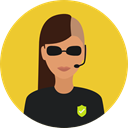 profession, Occupation, police, user, Avatar, job, security Goldenrod icon