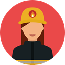 security, firefighter, profession, Occupation, people, user, Avatar, job Tomato icon