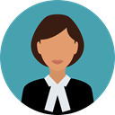 user, Avatar, profession, Occupation, Professions And Jobs, job, law, judge, justice CadetBlue icon
