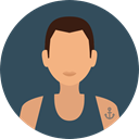 Man, user, profile, Avatar DarkSlateGray icon