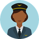 user, profile, Professions And Jobs, Avatar, job, pilot, profession LightBlue icon