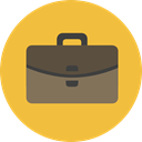 Business, Briefcase, Bag, suitcase, travel, portfolio SandyBrown icon
