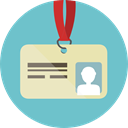 Identity, pass, Business, identification, id card, Business And Finance MediumAquamarine icon