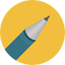 pencil, Pen, miscellaneous, Files And Folders, writing, Tools And Utensils, School Material, Office Material SandyBrown icon