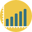 graph, Business, Stats, statistics, graphic, Bar chart, Business And Finance SandyBrown icon